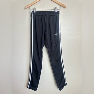 Adidas Size XS  Black Joggers with White Accents